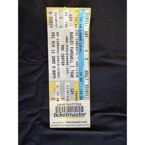 Vintage Eagles Farewell I Tour Ticket Stub RBC Center March 11 2005 Concert